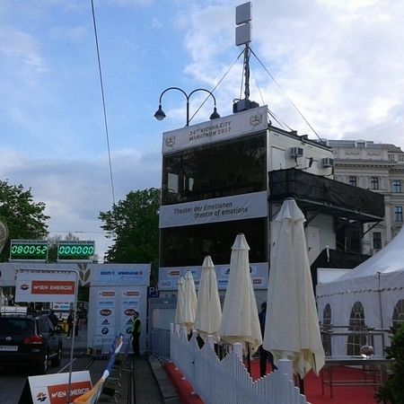 Promotioncontainer für den Vienna City Marathon