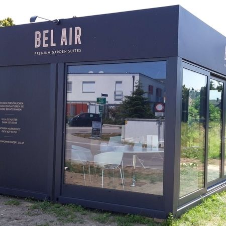 Promotioncontainer für einen Immobilienmakler