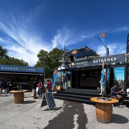 Promotioncontainer für Burgenland Tourismus