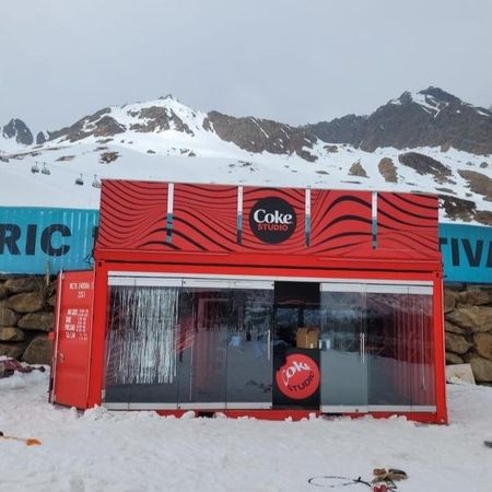 Promotioncontainer für Coca Cola