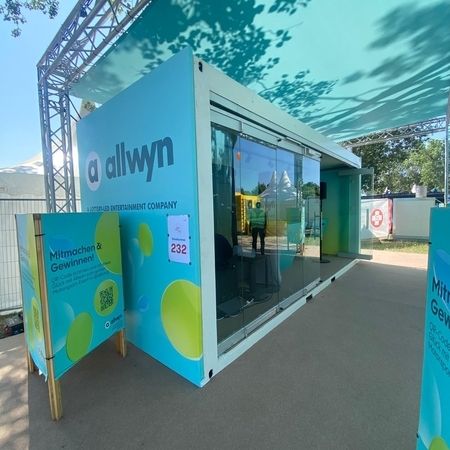 Promotioncontainer für Allwyn